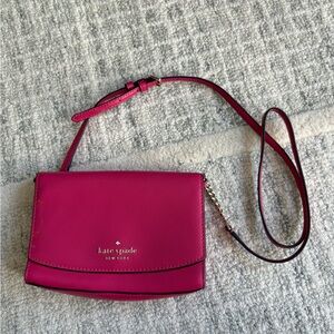 Kate Spade Pink Crossbody Bag with Adjustable Strap